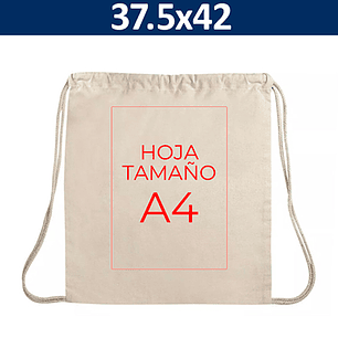 Bolsa Algodón - 37,5 x 42 cms.