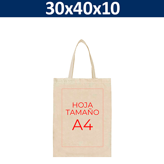 Bolsa Algodón - 30 x 40 X 10 cms. 1