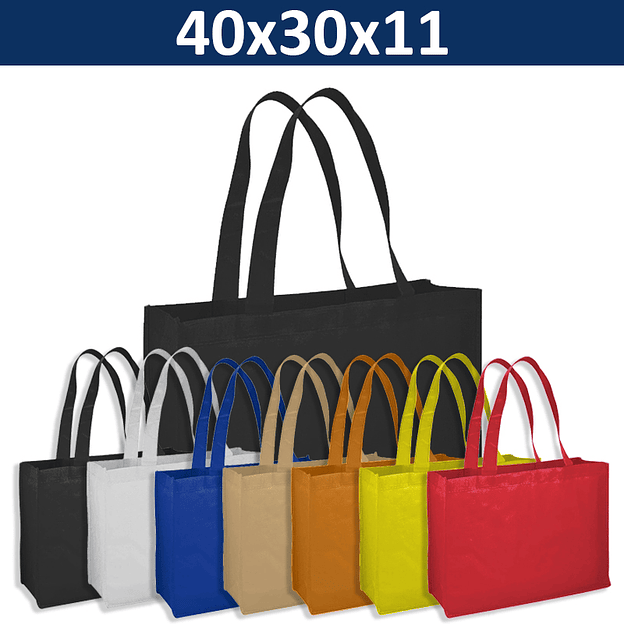 Bolsa Reutilizable TNT - 40 x 30 x 11 cms. 1