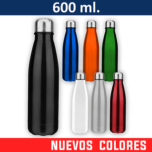 Botella Deportiva Aluminio 600 ml