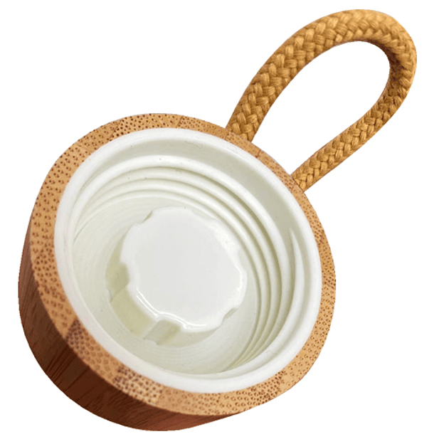Botella Vidrio con tapa Bamboo 500 ml 3