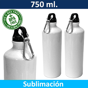 Botella Sublimable Aluminio 750 ml