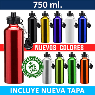 Botella Deportiva Aluminio 750 ml