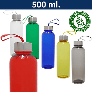 Botella Plástica con Cinta 500 ml