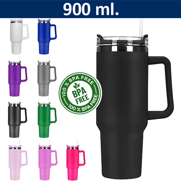 Mug Térmico Acero Inoxidable 900 ml 1