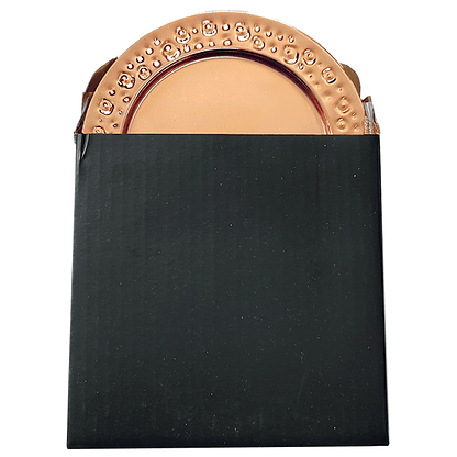 Set De 2 Posavasos Encobrizados Martillado 2