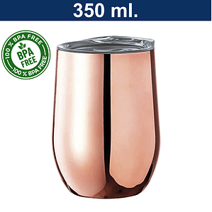 Mug Térmico Acero Inoxidable Encobrizado 350 ml