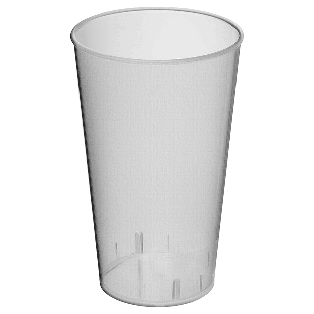 Vaso Plástico Reutilizable Empavonado 500 ml 6