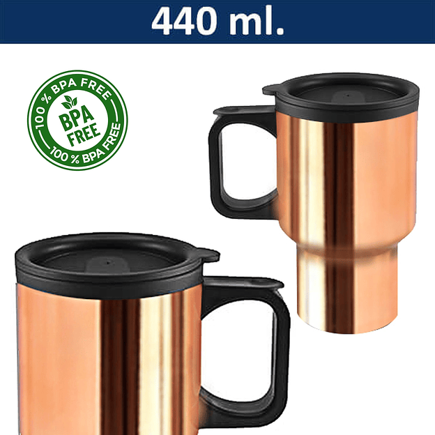 Mug Térmico Encobrizado 440 ml 1