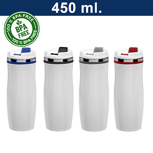 Mug Térmico Acero inoxidable Blanco 450 ml