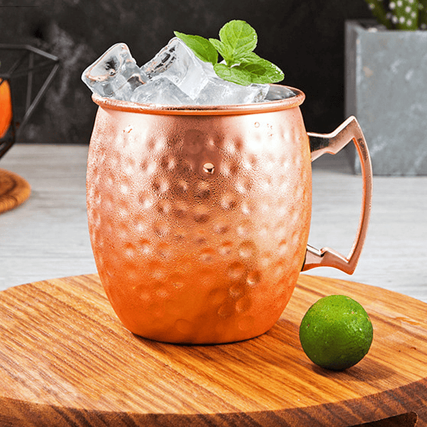 Set de 2 Tazas Encobrizados Martillados 500 ml 3