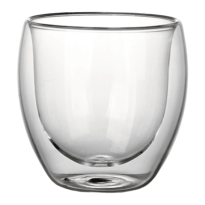 Set de 2 vasos de vidrio doble pared 200 ml 2