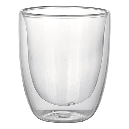 Set de 2 vasos de vidrio doble pared  2