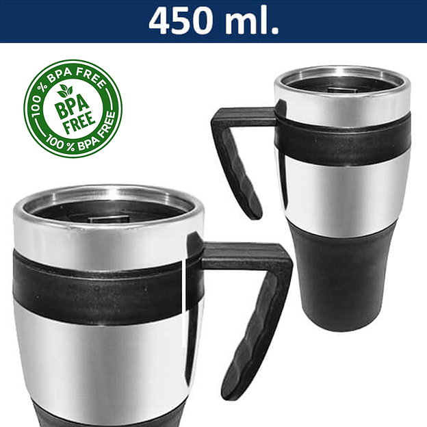 Mug Térmico Acero Inoxidable 450 ml 3