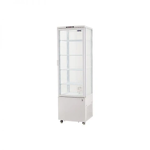 VITRINA PASTELERA VERTICAL 235LTS VENTUS BLANCA