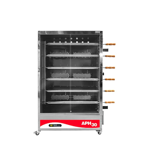 ASADOR DE POLLO A GAS KITCHENETTE 6 ESPADAS (24 POLLOS)
