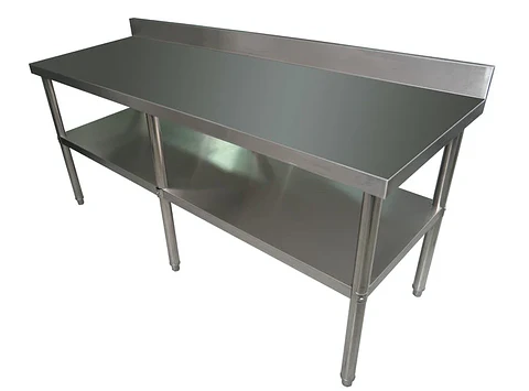 MESÓN ACERO INOX. MURAL 240X60X90CM