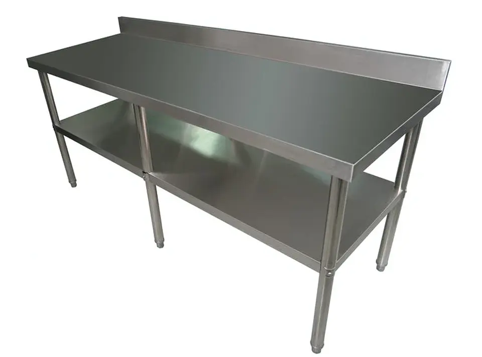 MESÓN ACERO INOX. MURAL 240X60X90CM 2