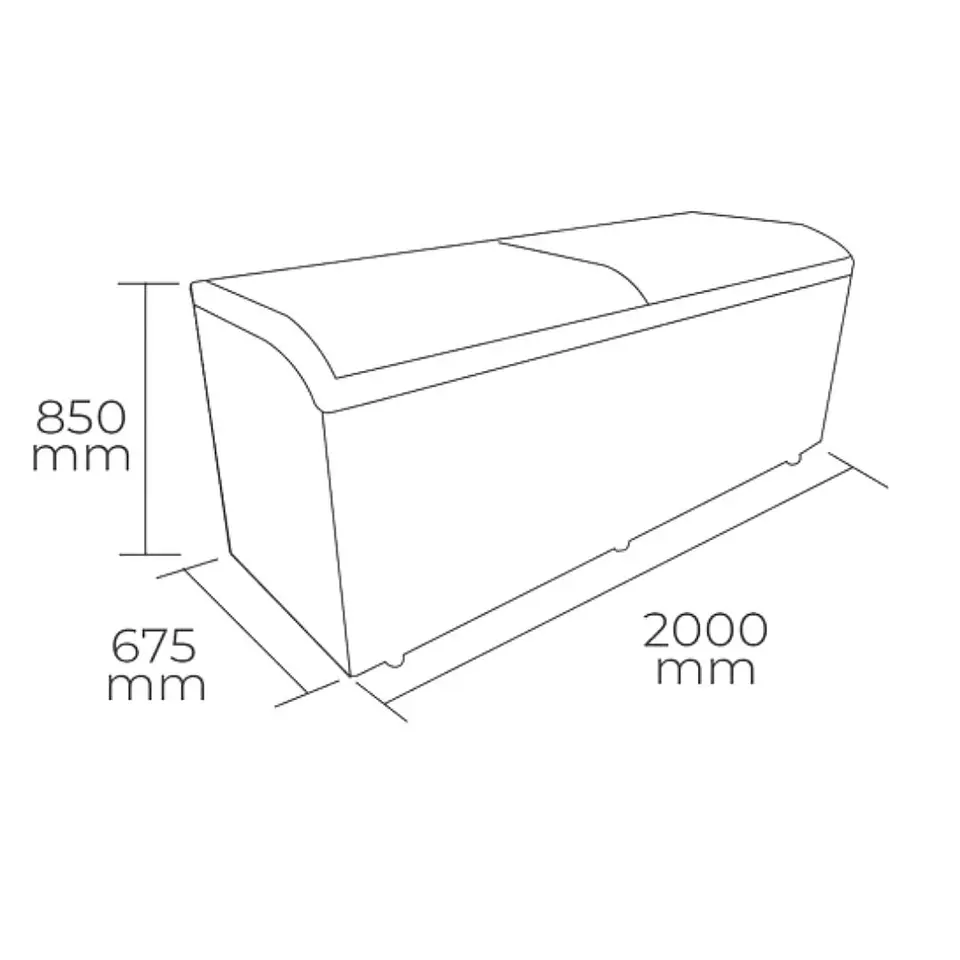 CONGELADOR 720LTS TAPA VIDRIO MAIGAS 2