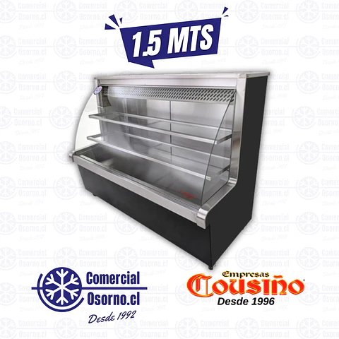 VITRINA REFRIGERADA 1,5M CURVA COUSIÑO