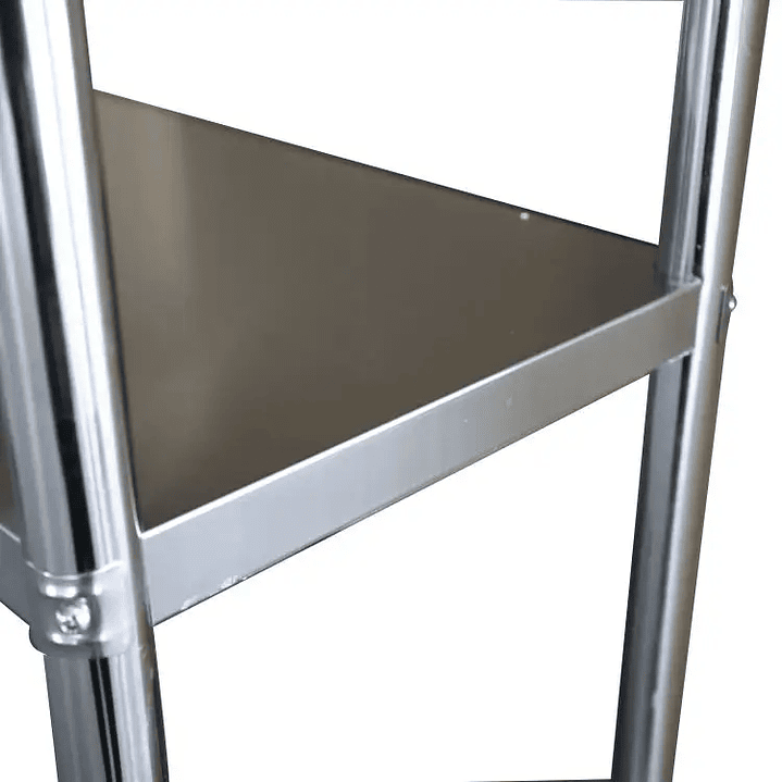 ESTANTERÍA ACERO INOX. LISA 120X50X155CM ITA 3