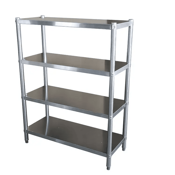 ESTANTERÍA ACERO INOX. LISA 120X50X155CM ITA 4