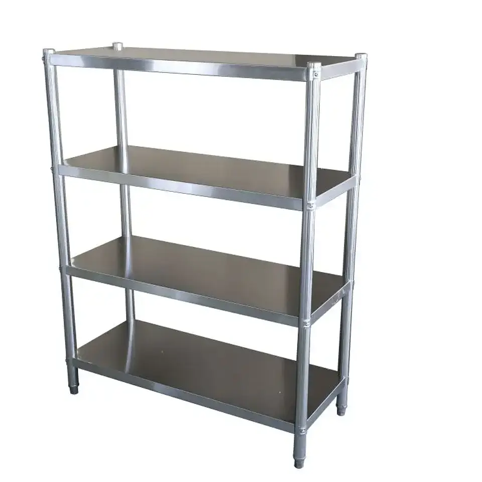 ESTANTERÍA ACERO INOX. LISA 120X50X155CM ITA 4