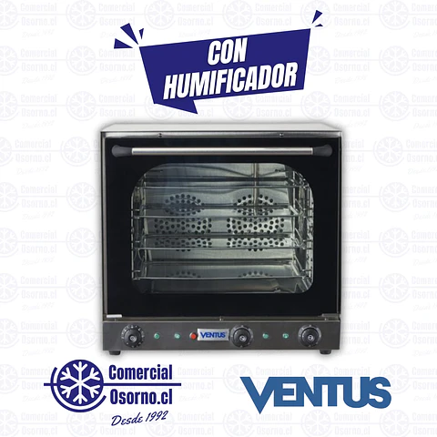 HORNO CON HUMIFICADOR ELÉCTRICO VENTUS VHC-4A