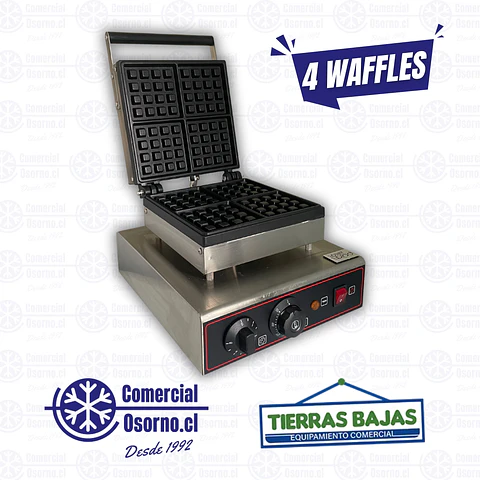 WAFFLERA ELÉCTRICA SIMPLE (CUADRADA) TB