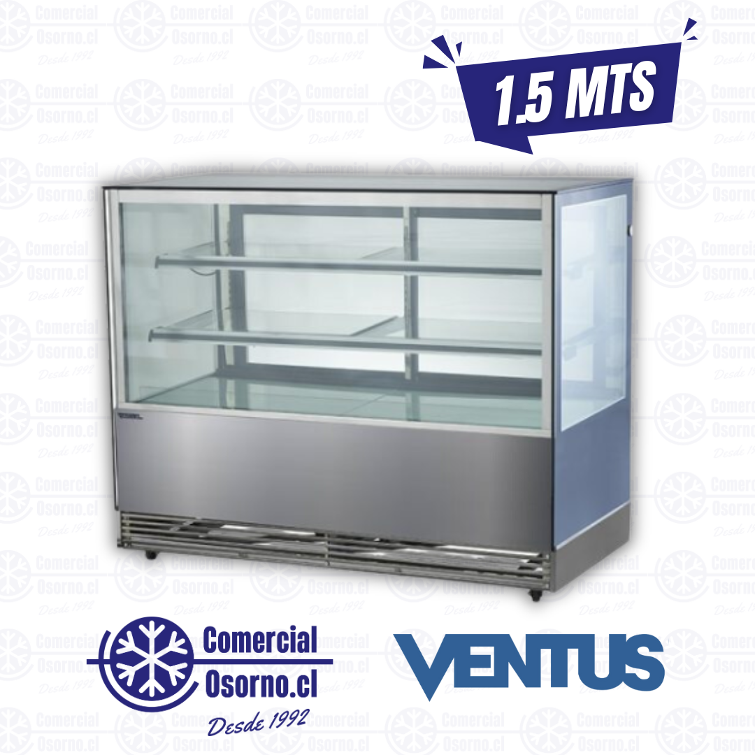 VITRINA PASTELERA RECTA 1.5 MTS