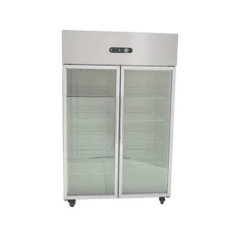 CONGELADOR VERTICAL 1000LTS. 2 PUERTAS VIDRIO MAIGAS