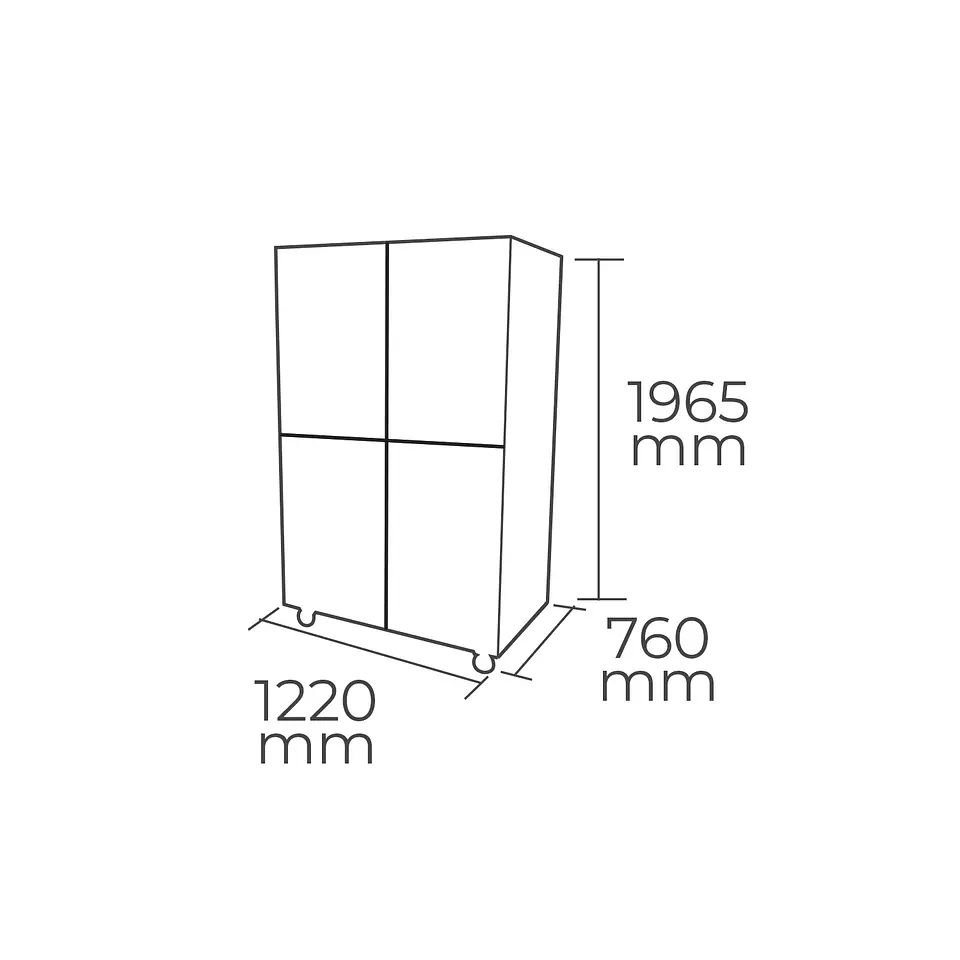 CONGELADOR VERTICAL 1000LTS. 4 PUERTAS ACERO MAIGAS 3