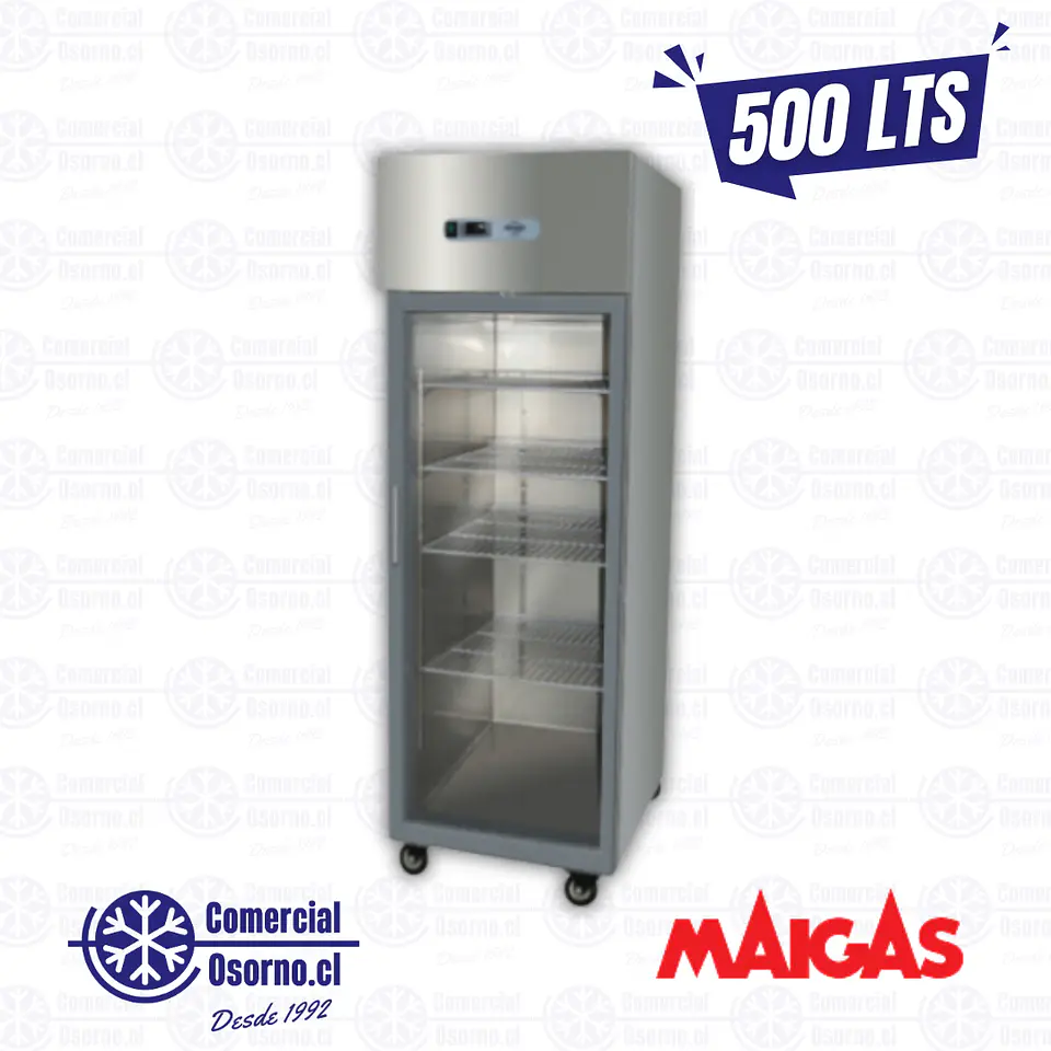 REFRIGERADOR VERTICAL 500LTS. 1 PUERTA VIDRIO MAIGAS 1