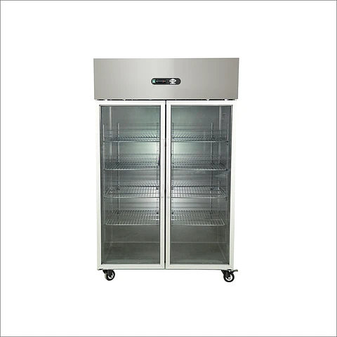 REFRIGERADOR VERTICAL 1000LTS. 2 PUERTAS VIDRIO MAIGAS