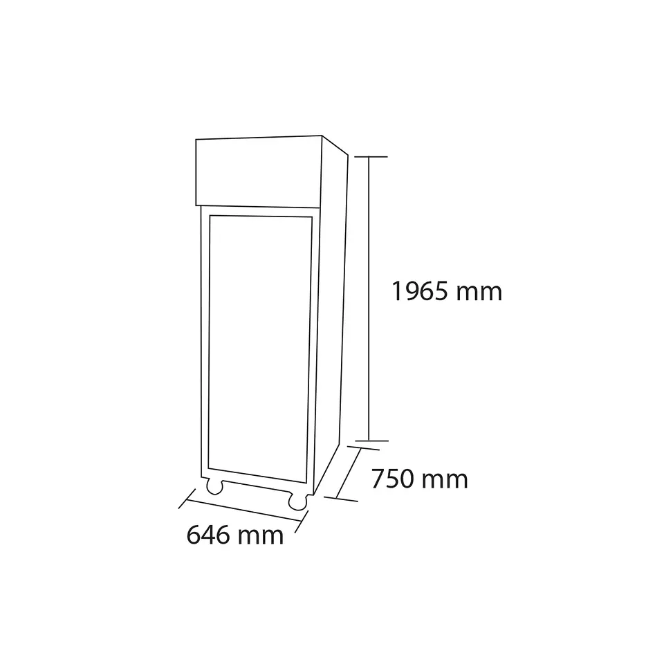 REFRIGERADOR VERTICAL 500LTS. 1 PUERTA VIDRIO MAIGAS 3