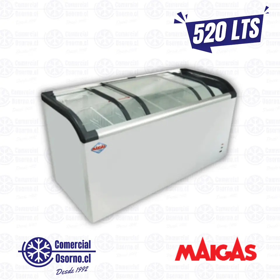 CONGELADOR 520LTS TAPA VIDRIO MAIGAS 1