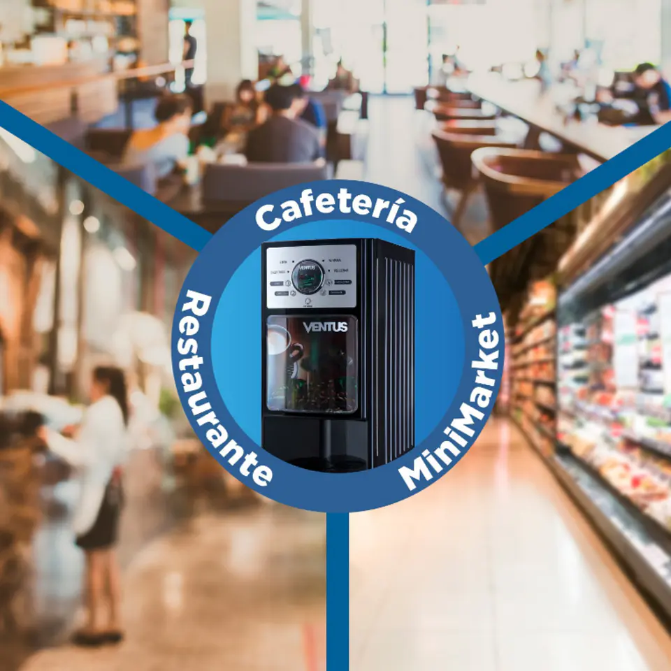 MÁQUINA DE CAFE VENTUS + 4 CAFES 1KG C/U GAIA4 7
