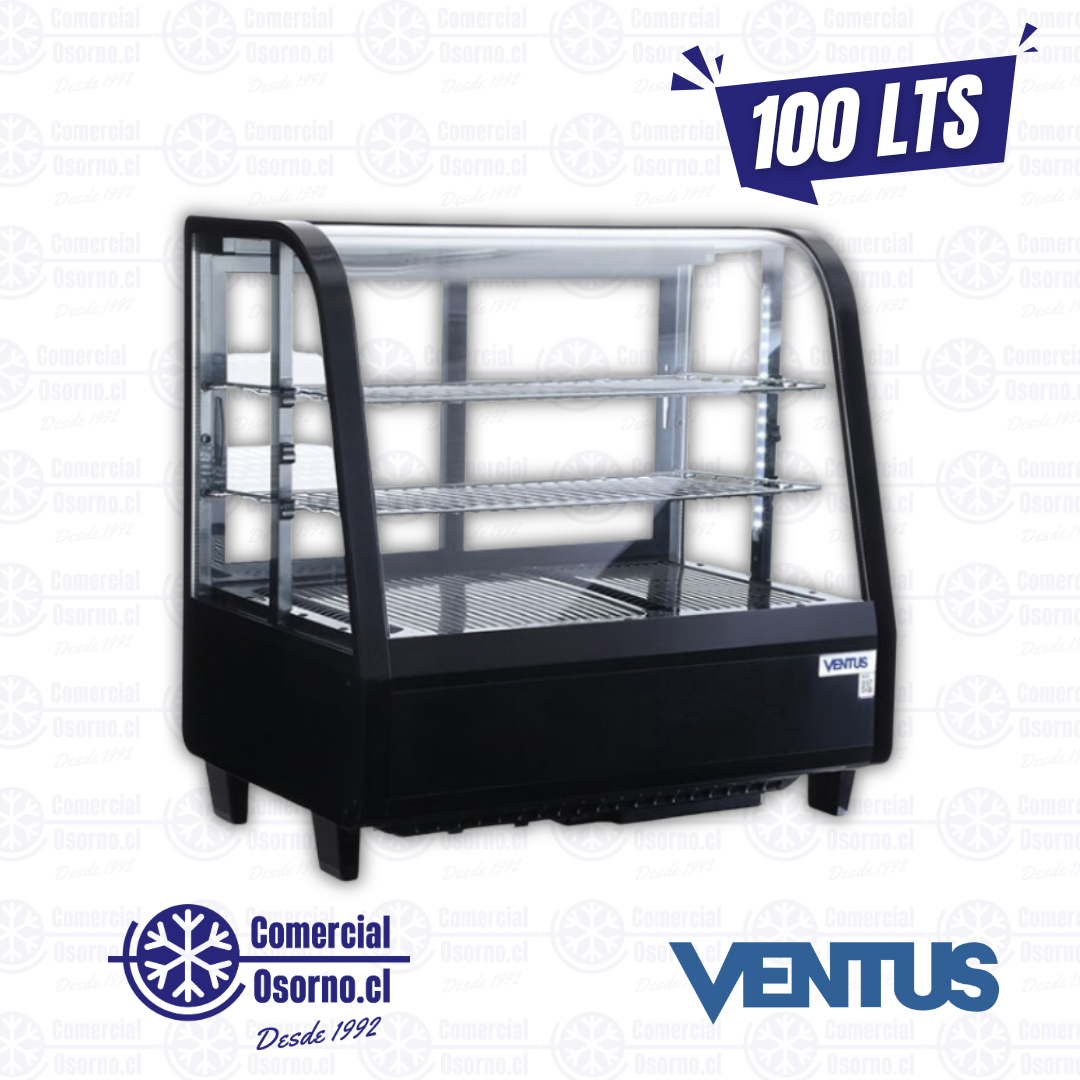 Vitrina Pastelera Cuadrada 2 Metros Ventus VP-2000C