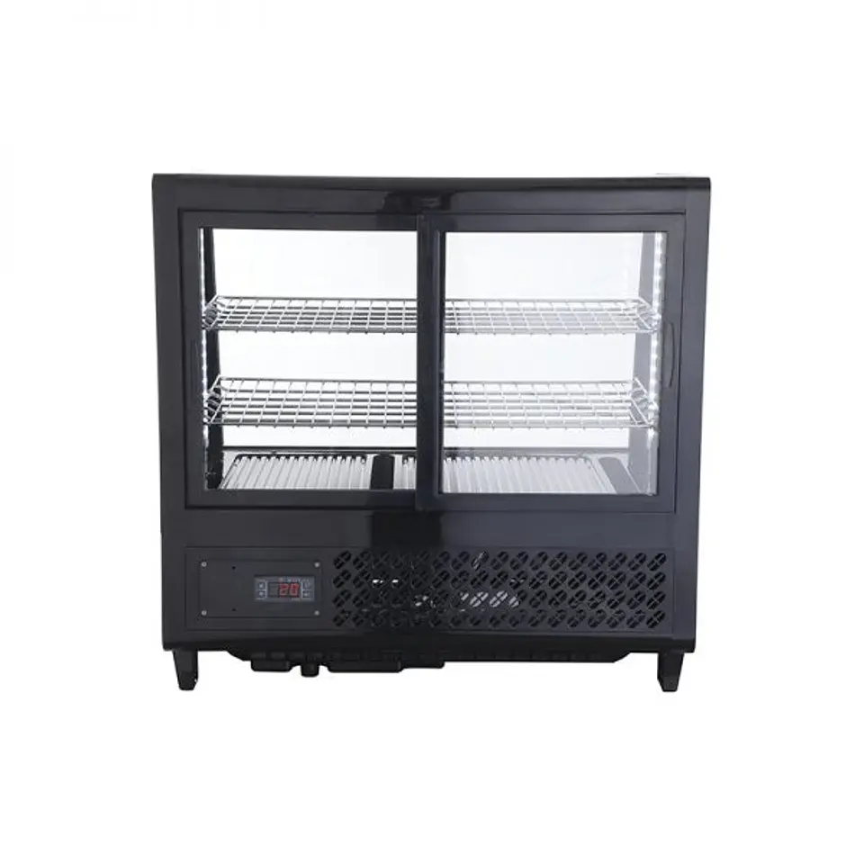 VITRINA PASTELERA SOBREMESÓN VENTUS (NEGRA) 2
