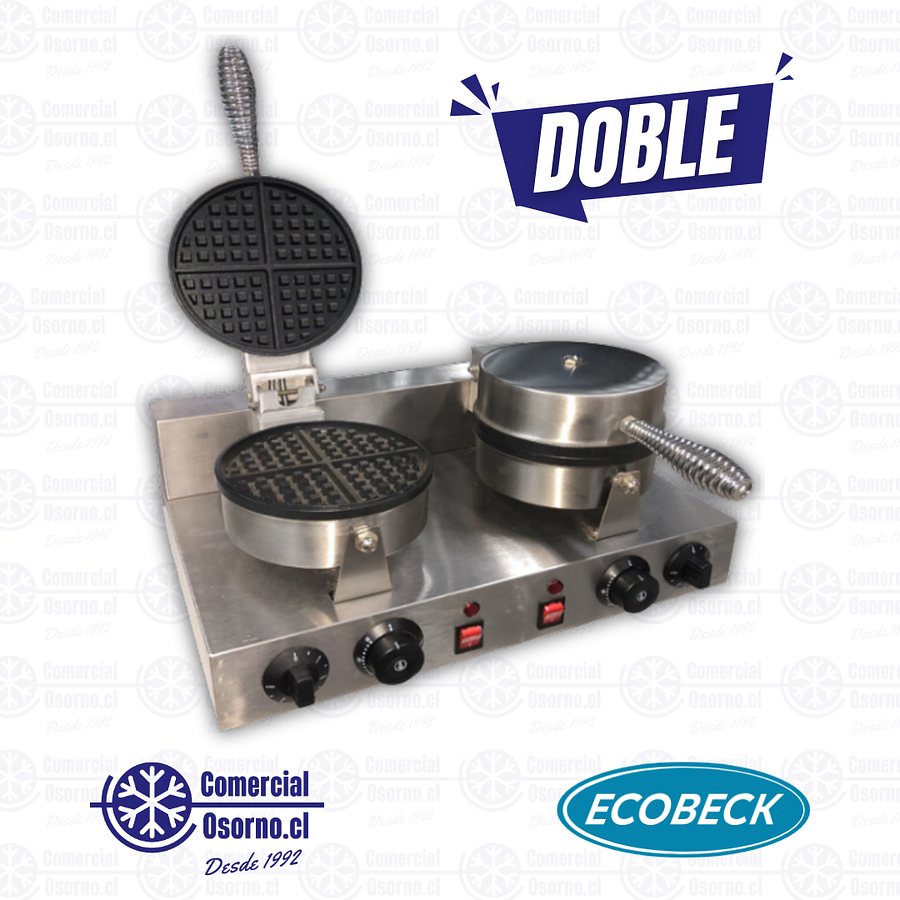 WAFFLERA ELÉCTRICA DOBLE ECOBECK