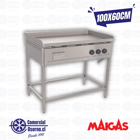 PLANCHA CHURRASQUERA 100X60CM LISA MAIGAS