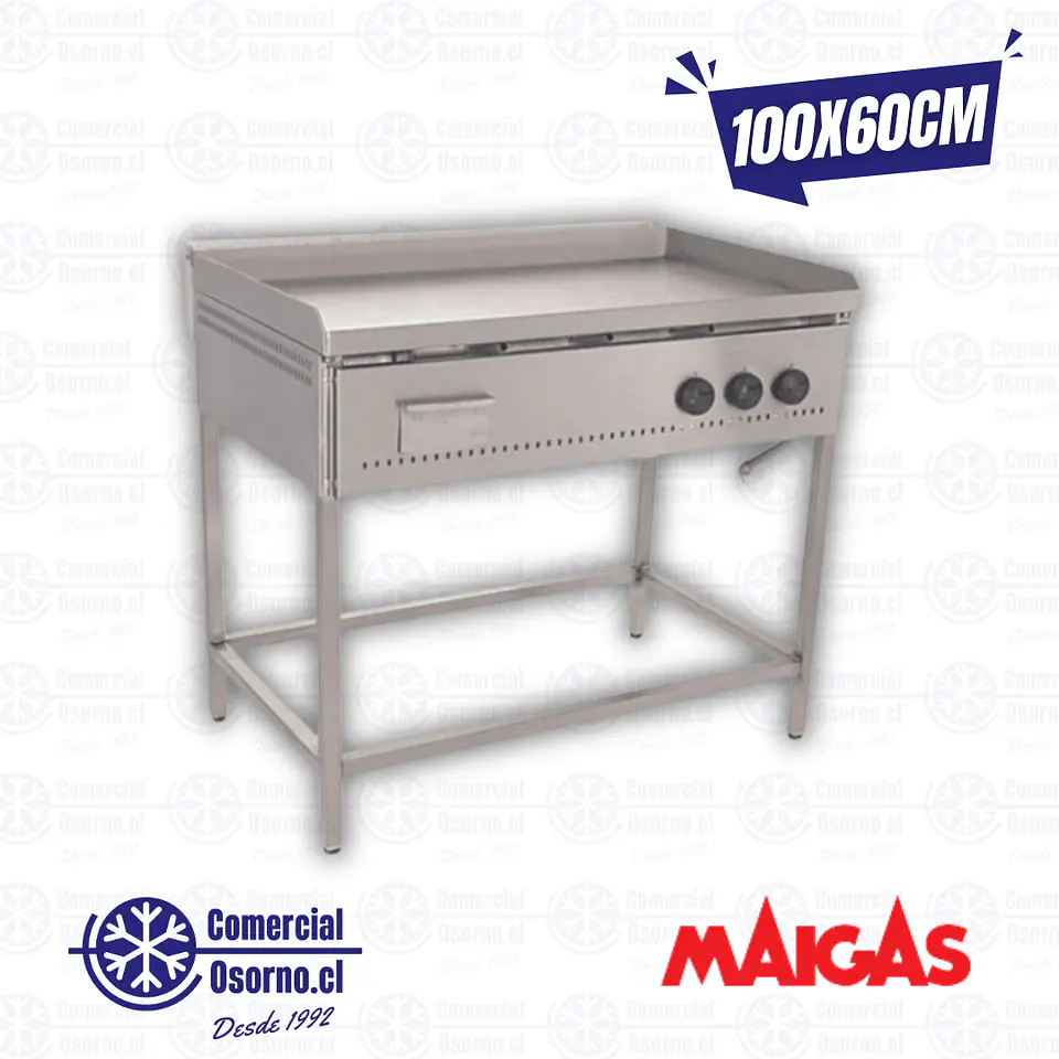 PLANCHA CHURRASQUERA 100X60CM LISA MAIGAS 1