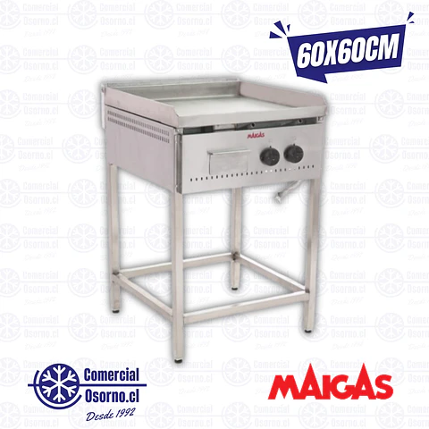 PLANCHA CHURRASQUERA 60X60CM LISA MAIGAS