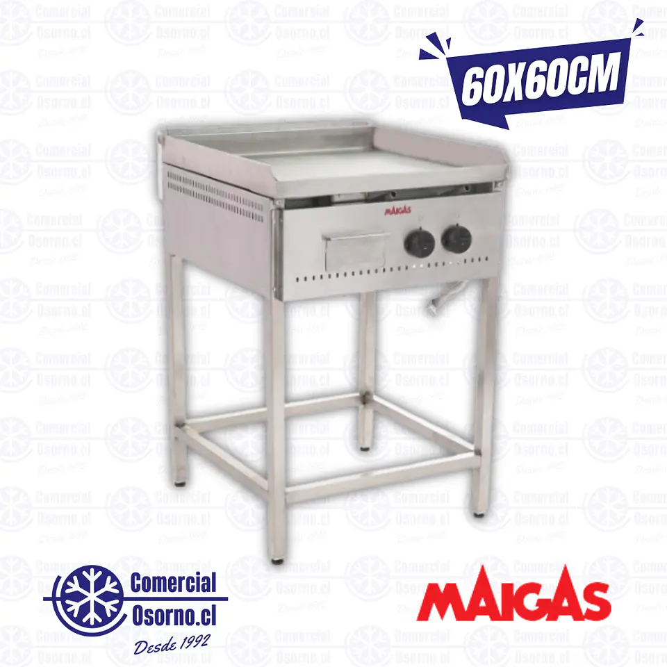 PLANCHA CHURRASQUERA 60X60CM LISA MAIGAS 1