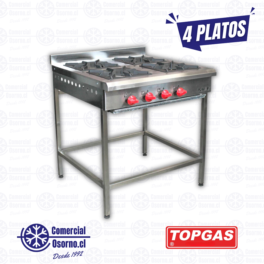 ANAFE TOPGAS 4 PLATOS