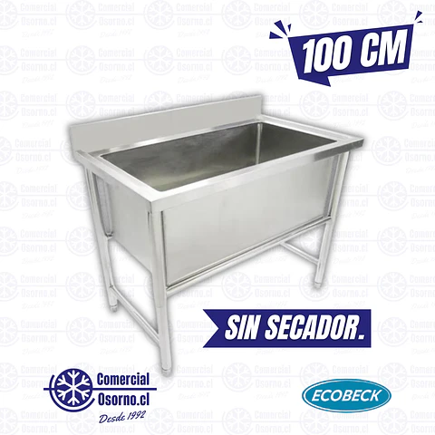 LAVAFONDO 1 TAZA SIN SECADOR. 100X70X90CM ECOBECK