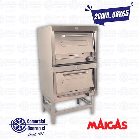 HORNO MAIGAS 2 CÁMARAS 58X65CM
