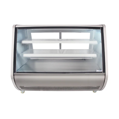VITRINA REFRIGERADA 1,5M CURVA ACERO VENTUS