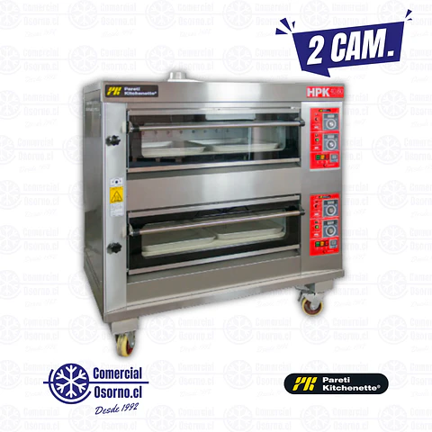 HORNO DE PISO 2 CÁMARAS KITCHENETTE HPK-2