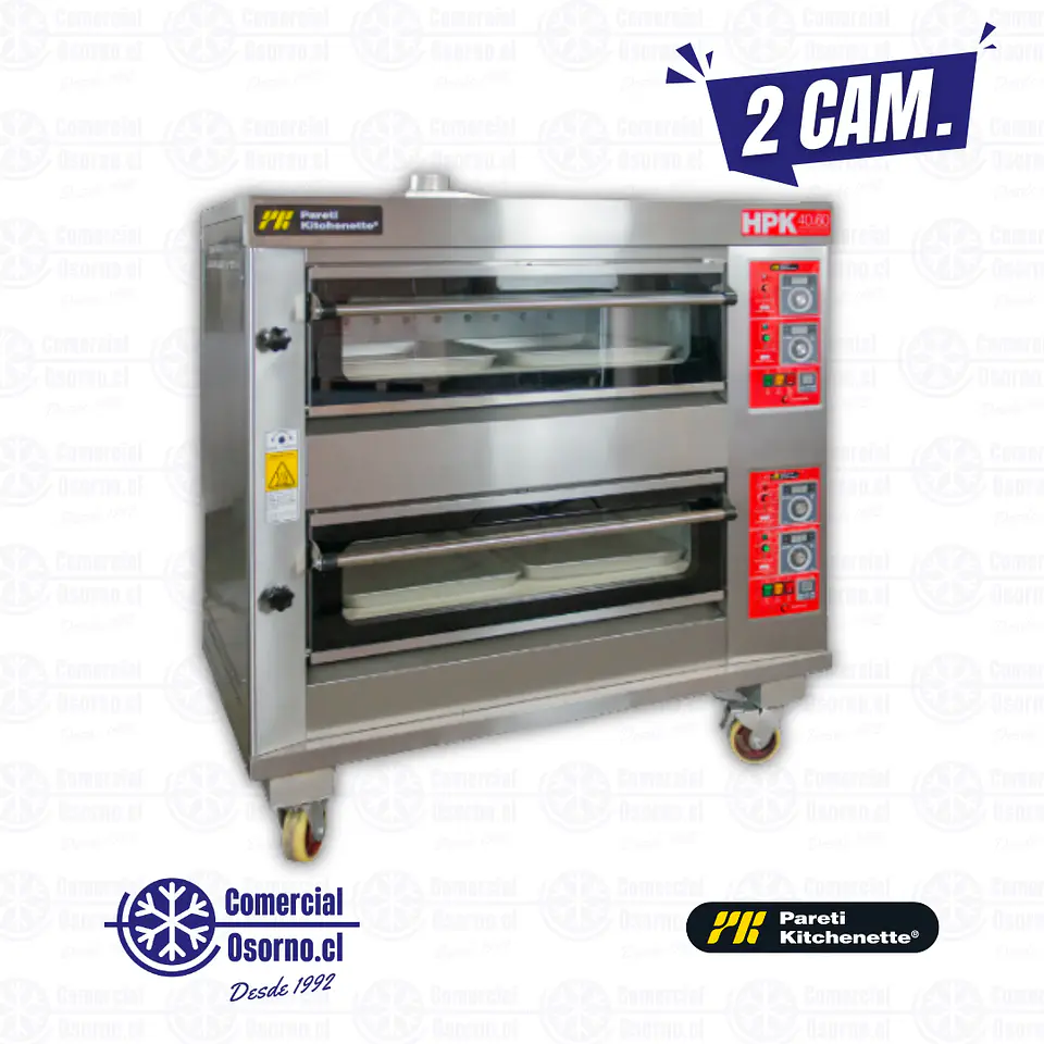 HORNO DE PISO 2 CÁMARAS KITCHENETTE HPK-2 1